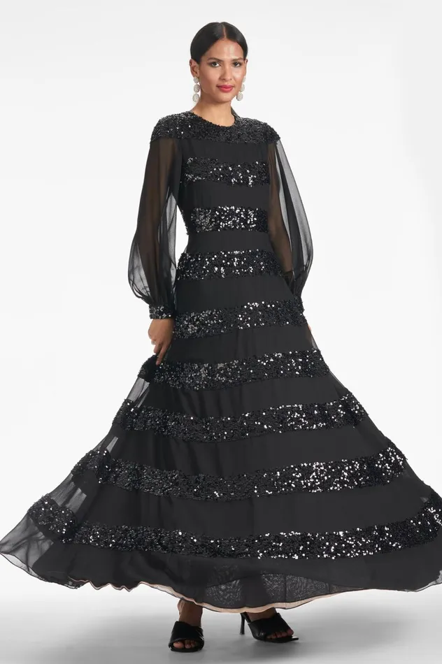 Brenda Gown 8211 Black Women Sachin and Babi Evening
