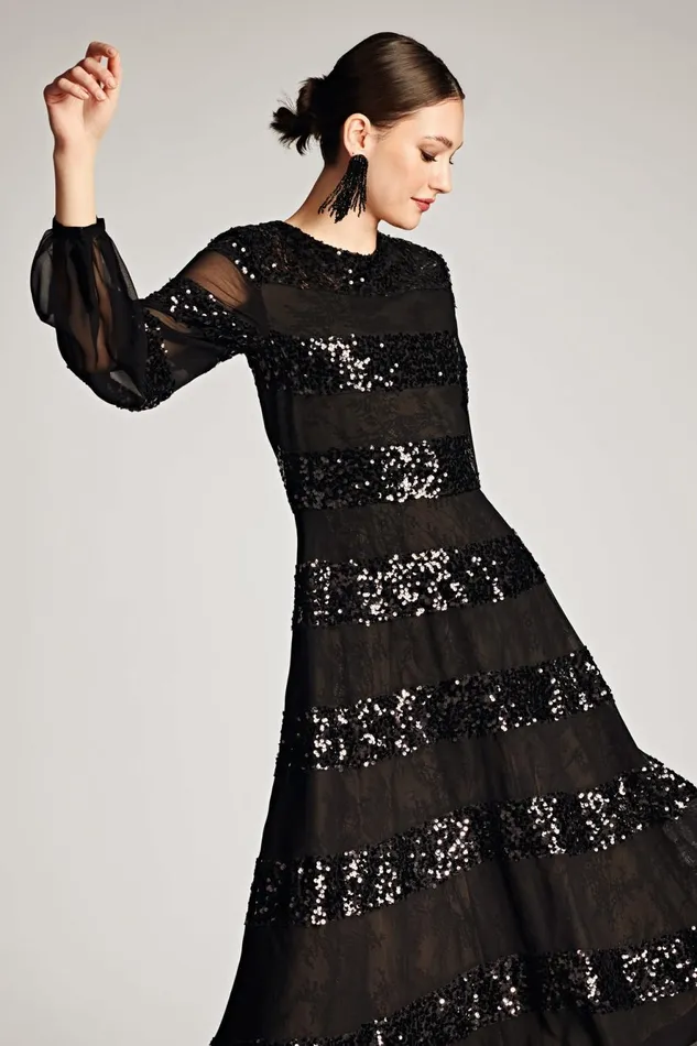 Brenda Gown 8211 Black Women Sachin and Babi Evening