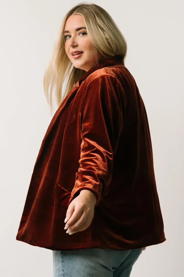 Brinton Velvet Blazer Cinnamon Women Baltic Born Outerwear Brinton Velvet Blazer Cinnamon Women Baltic Born Outerwear