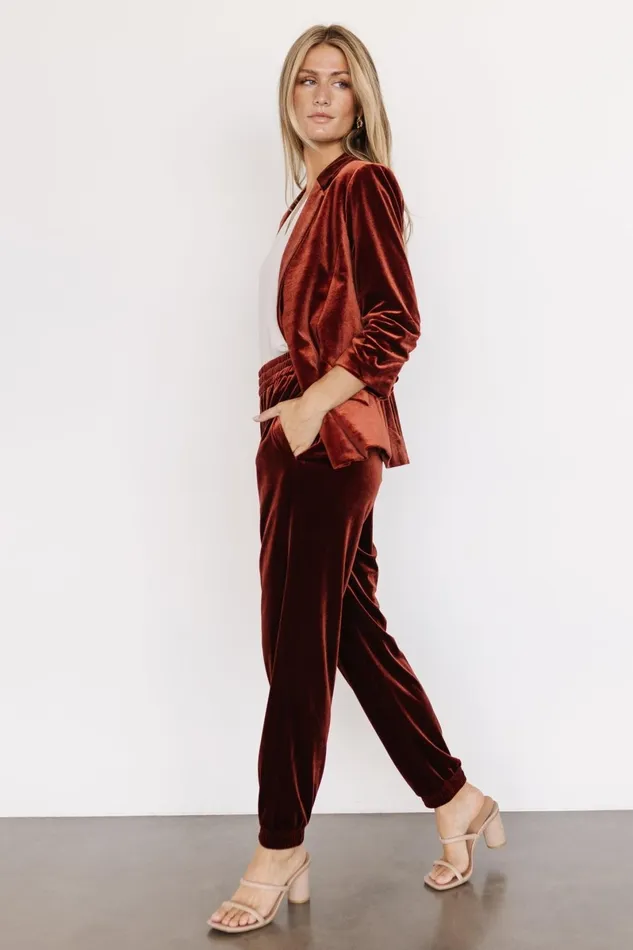 Brinton Velvet Blazer Cinnamon Women Baltic Born Outerwear Brinton Velvet Blazer Cinnamon Women Baltic Born Outerwear