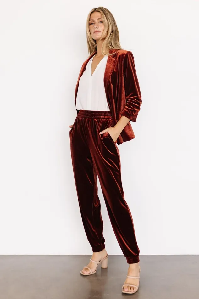 Brinton Velvet Blazer Cinnamon Women Baltic Born Outerwear Brinton Velvet Blazer Cinnamon Women Baltic Born Outerwear