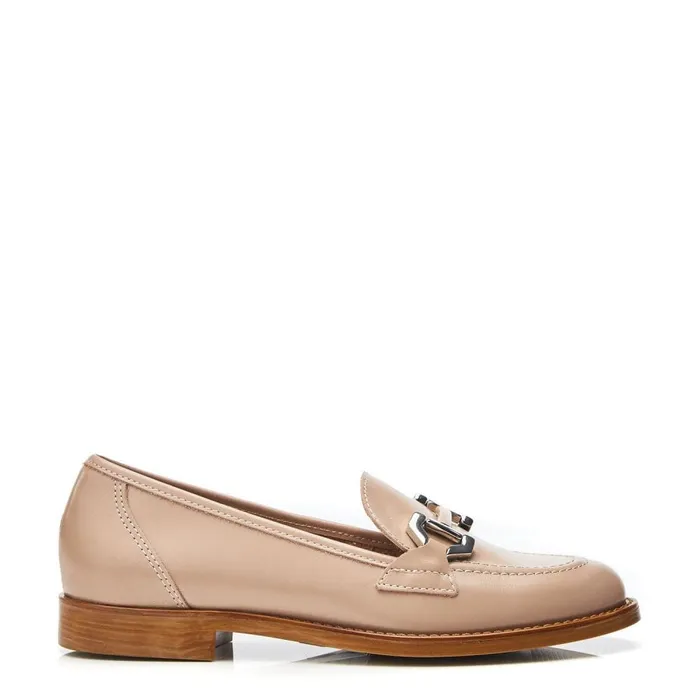 Brogues And Loafers Women Moda In Pelle Elsbeth Cameo Leather