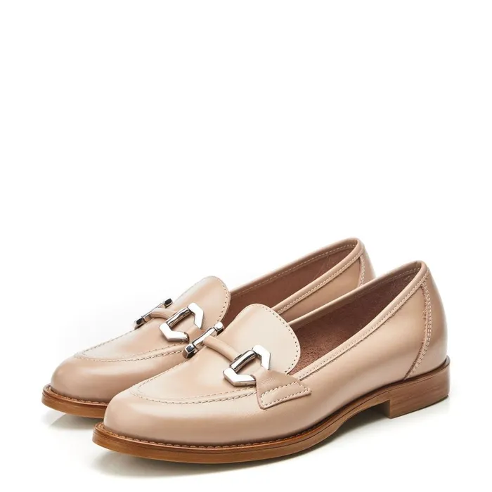 Brogues And Loafers Women Moda In Pelle Elsbeth Cameo Leather
