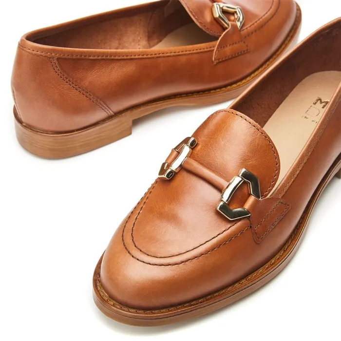 Brogues And Loafers Women Moda In Pelle Elsbeth Tan Leather