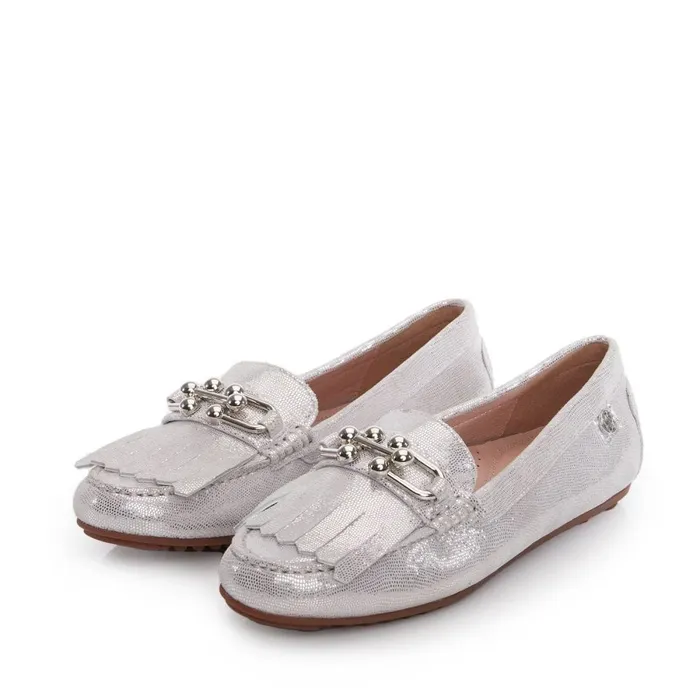 Brogues And Loafers Women Moda In Pelle Francheska Rose Gold Leather