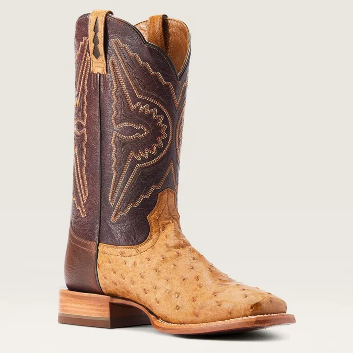 Broncy Western Boot Antique Saddle Fq Ostrich Men Ariat Western Boots Broncy Western Boot Antique Saddle Fq Ostrich Men Ariat Western Boots