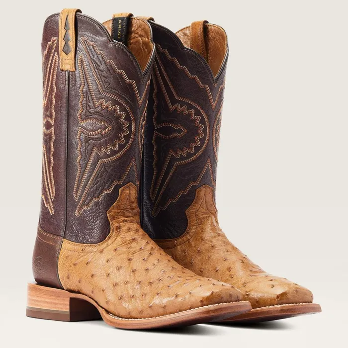 Broncy Western Boot Antique Saddle Fq Ostrich Men Ariat Western Boots Broncy Western Boot Antique Saddle Fq Ostrich Men Ariat Western Boots