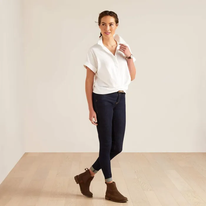 Brookside Shirt White Women Ariat TShirts and Tops
