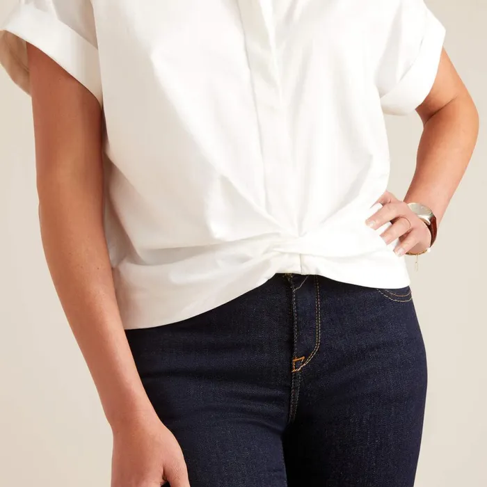 Brookside Shirt White Women Ariat TShirts and Tops
