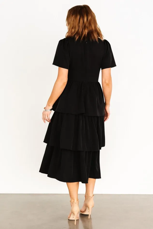 Cadenza Tiered Maxi Dress Black Women Baltic Born Maxi Dresses Cadenza Tiered Maxi Dress Black Women Baltic Born Maxi Dresses