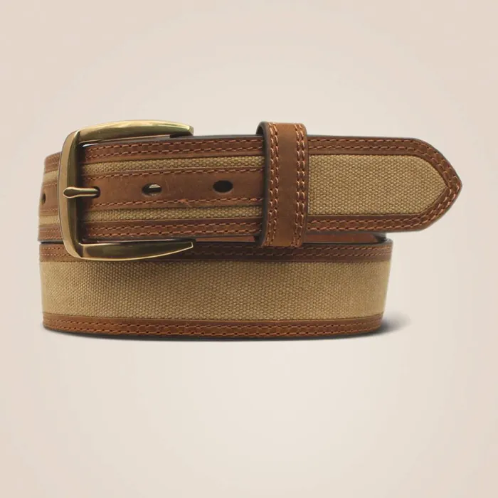 Canvas Center Belt Tan Men Ariat Belts