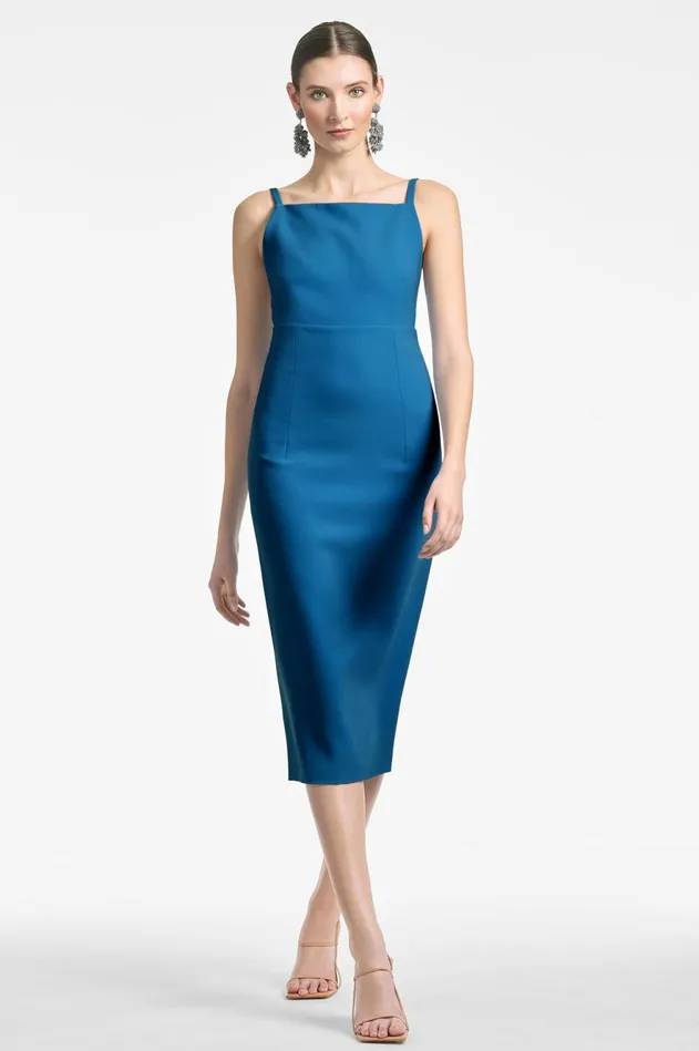 Carolina Dress 8211 Moroccan Blue Women Sachin and Babi Sleeveless