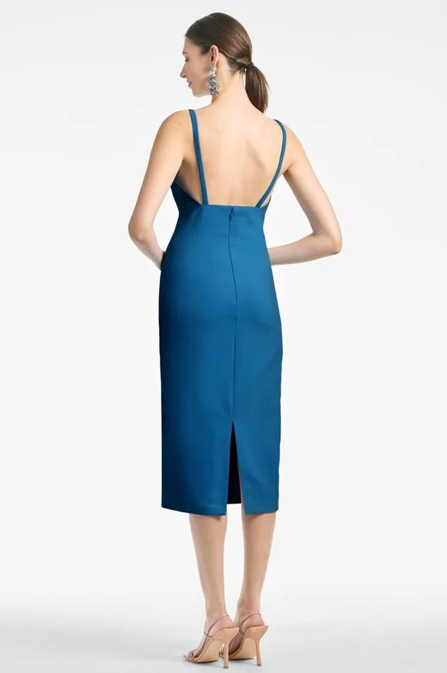 Carolina Dress 8211 Moroccan Blue Women Sachin and Babi Sleeveless