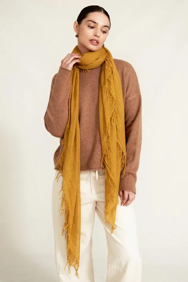Cashmere And Silk Scarf Green Sulphur Women Chan Luu Scarves