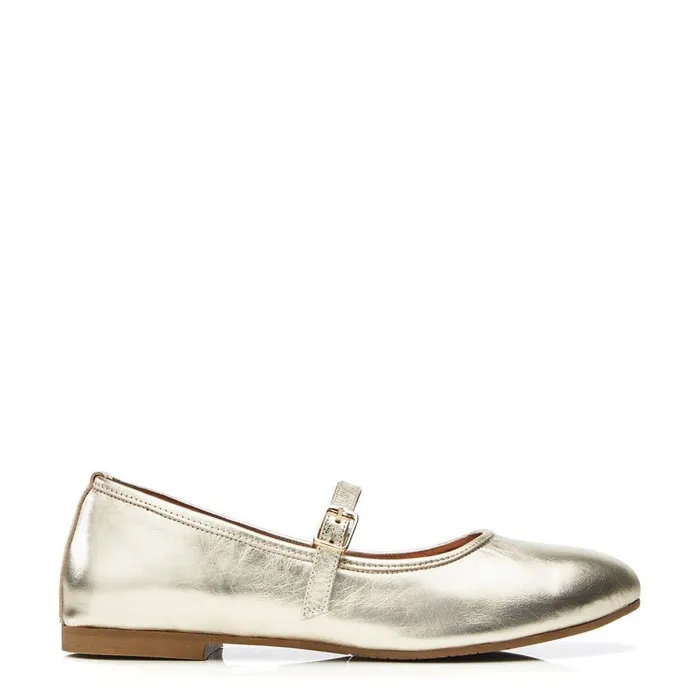 Casual Shoes Women Moda In Pelle Bsoleful BBallet Gold Leather