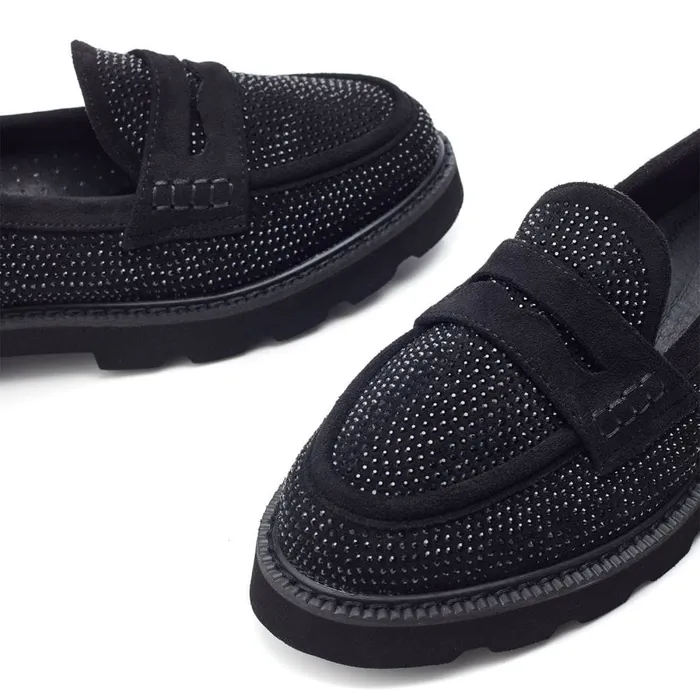 Casual Shoes Women Moda In Pelle Evony Jet Black Alcantara