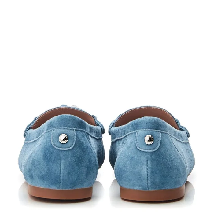 Casual Shoes Women Moda In Pelle Famina Blue Suede