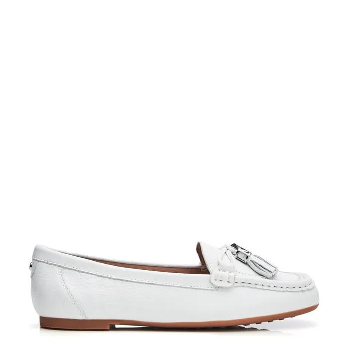 Casual Shoes Women Moda In Pelle Famina White Leather