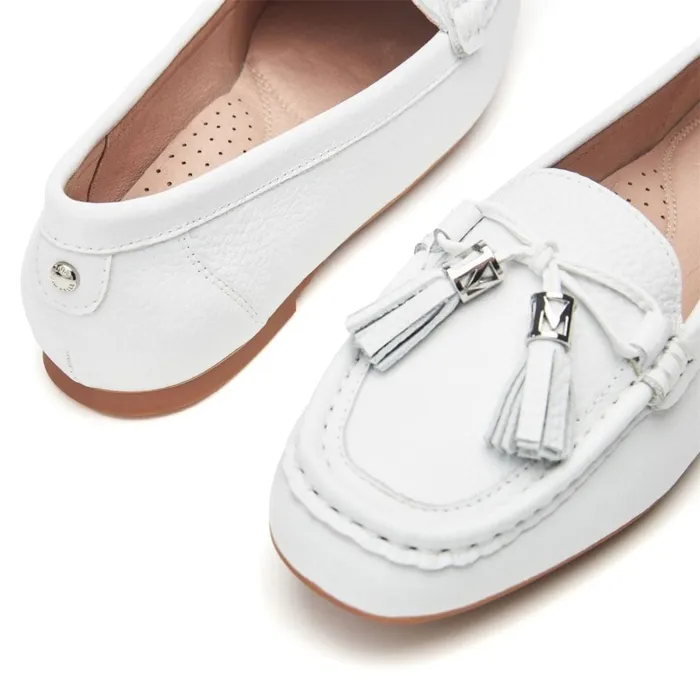 Casual Shoes Women Moda In Pelle Famina White Leather