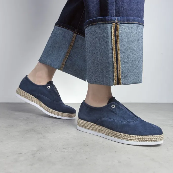 Casual Shoes Women Moda In Pelle Felicie Navy Suede