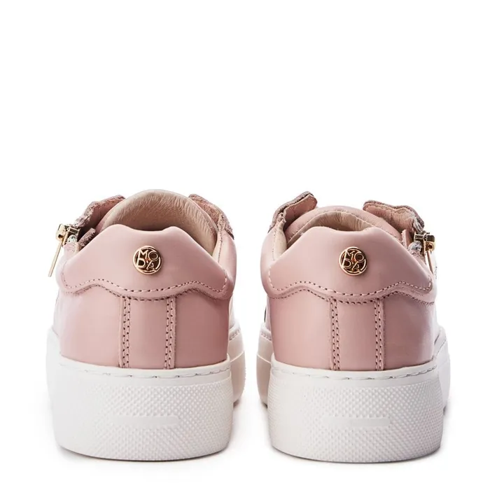 Casual Trainers Women Moda In Pelle Balize Cameo Leather