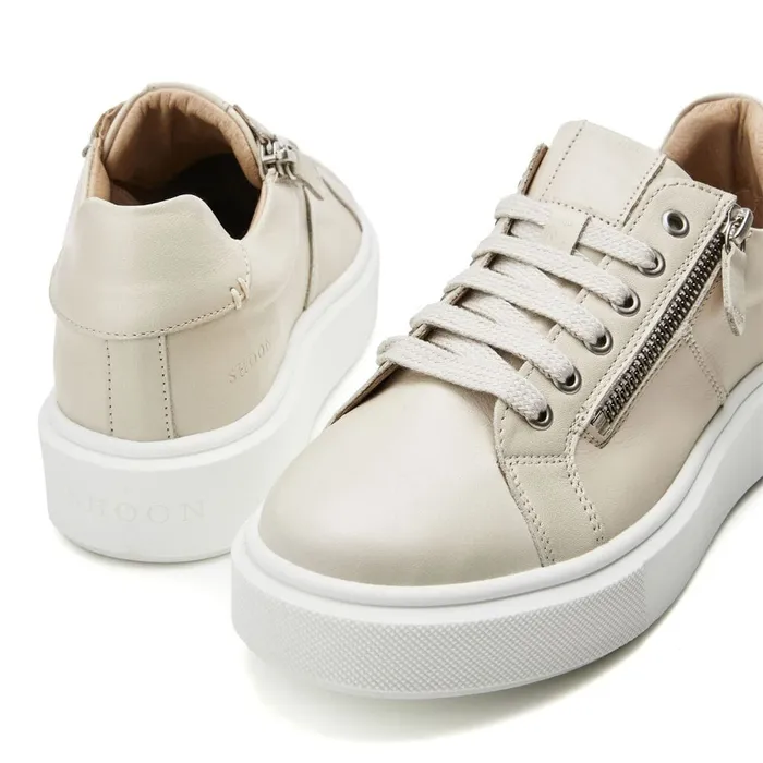 Casual Trainers Women Moda In Pelle Shoon Sh Idria Ice Leather