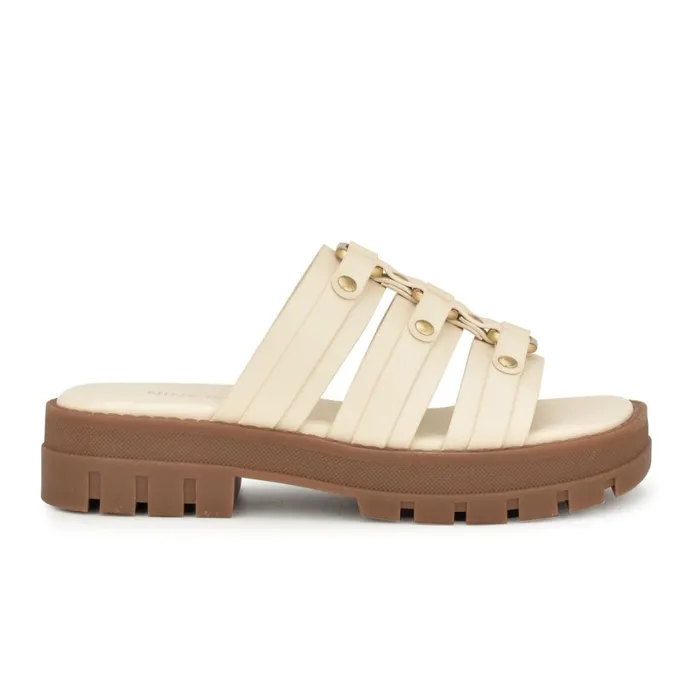 Cazz Fisherman Slide Sandals Ivory Women Nine West Casual