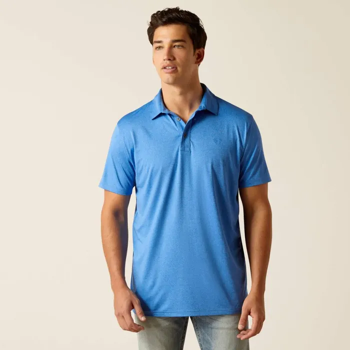 Charger 20 Fitted Polo Seascape Men Ariat TShirts and Polos
