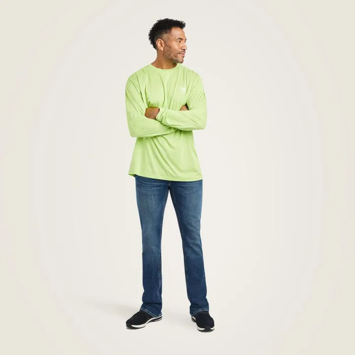 Charger Americana TShirt Green Heather Men Ariat TShirts and Polos Charger Americana TShirt Green Heather Men Ariat TShirts and Polos