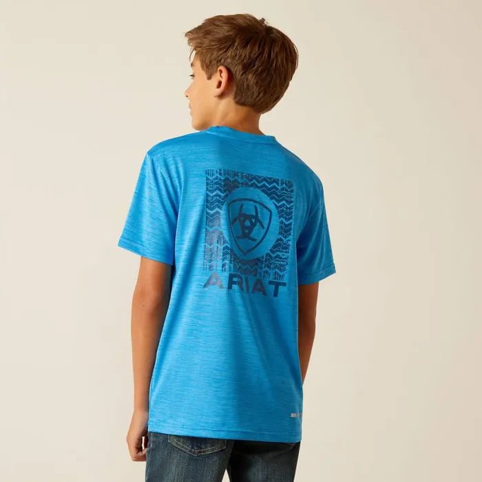 Charger Ariat SW Shield TShirt Brilliant Blue Kids Ariat TShirts and Polos