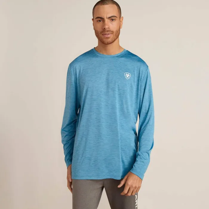 Charger Faded TShirt Seaport Heather Men Ariat TShirts and Polos Charger Faded TShirt Seaport Heather Men Ariat TShirts and Polos