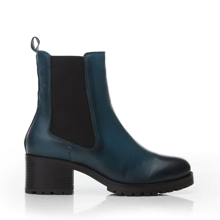 Chelsea Boots Women Moda In Pelle Brooklea Teal Leather