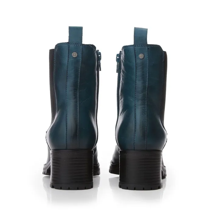 Chelsea Boots Women Moda In Pelle Brooklea Teal Leather