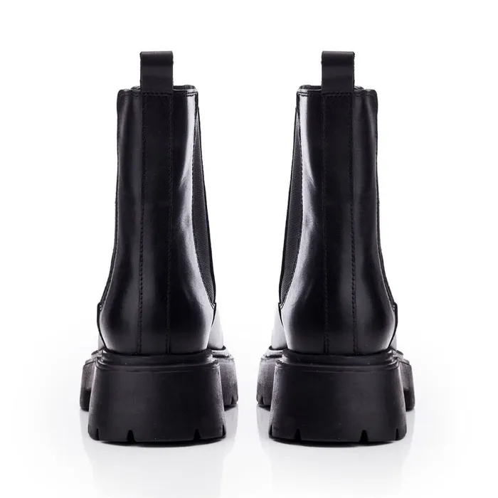 Chelsea Boots Women Moda In Pelle Brylie Black Nappa