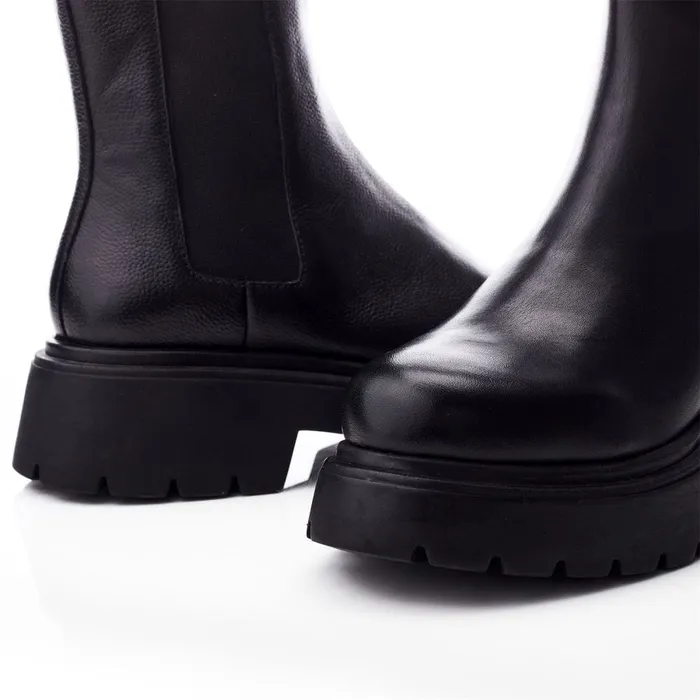 Chelsea Boots Women Moda In Pelle Brylie Black Nappa