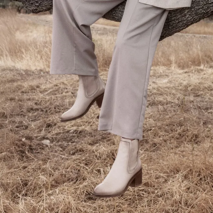 Chelsea Boots Women Moda In Pelle Omally Cream Leather