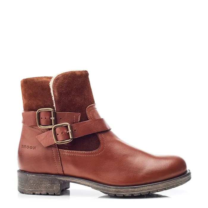 Chelsea Boots Women Moda In Pelle Shoon Sh Oakridge Tan Leather