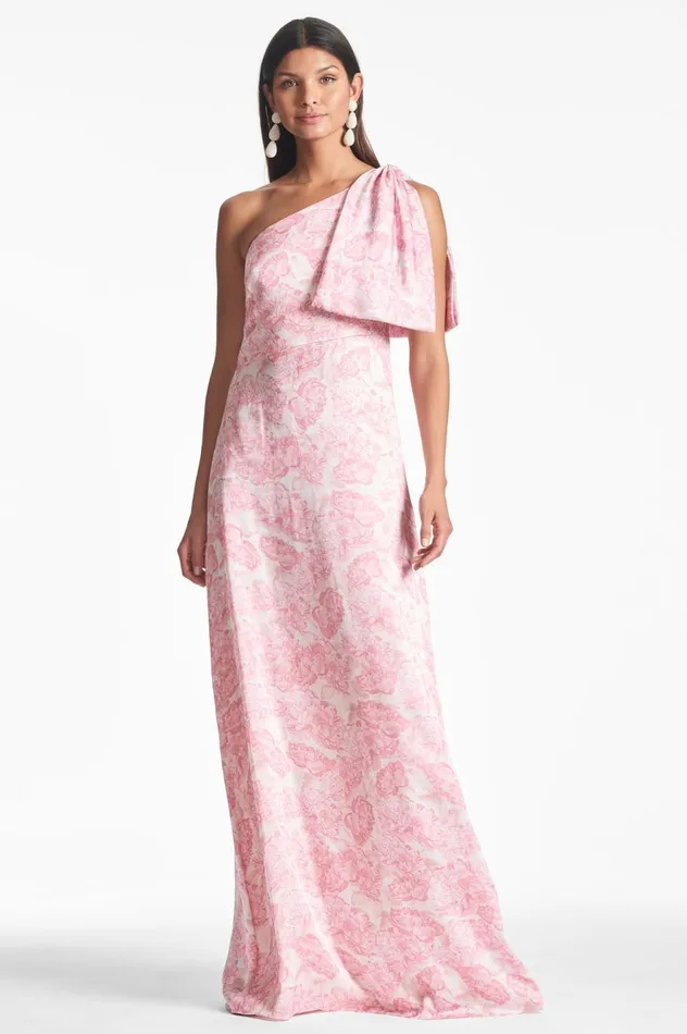Chelsea Gown 8211 Rouge Damask Rose Women Sachin and Babi Formal
