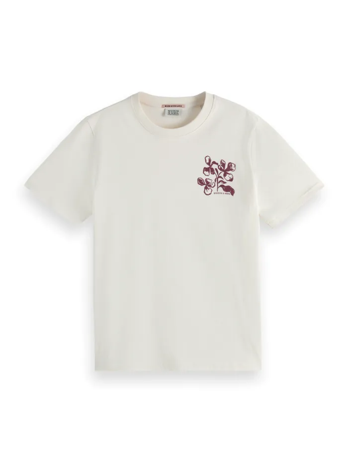 Chest Artwork Regular Tshirt Soft Ice Women Scotch and Soda Tops and TShirts