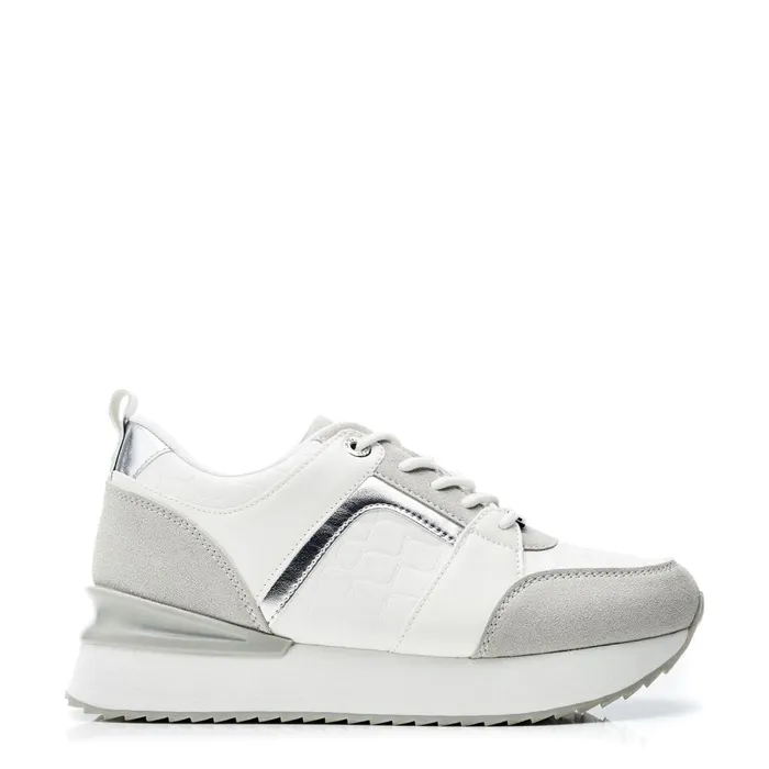 Chunky Trainers Women Moda In Pelle Addelea White Porvair
