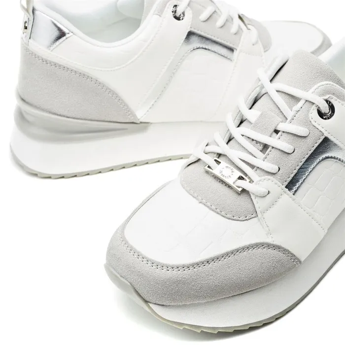 Chunky Trainers Women Moda In Pelle Addelea White Porvair