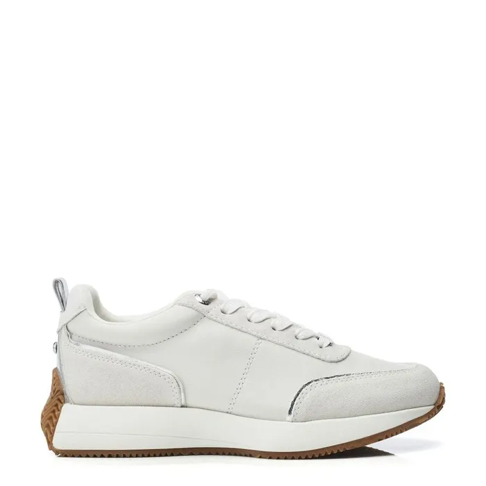 Chunky Trainers Women Moda In Pelle Athenea White Leather