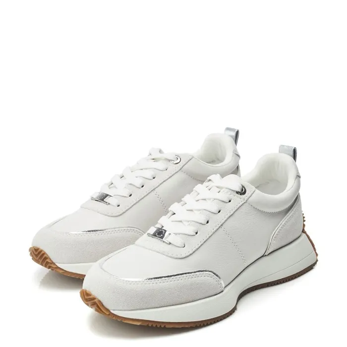 Chunky Trainers Women Moda In Pelle Athenea White Leather
