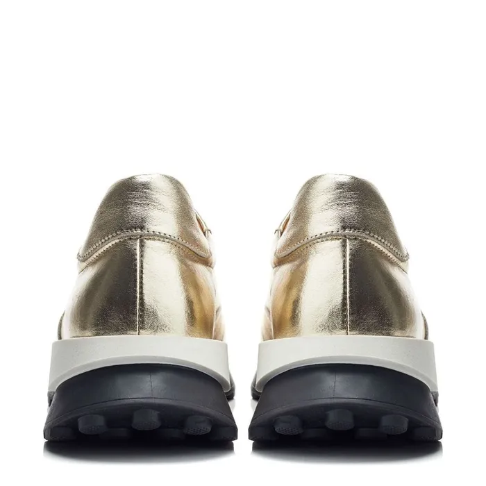 Chunky Trainers Women Moda In Pelle Bsoleful BBristol Gold Leather