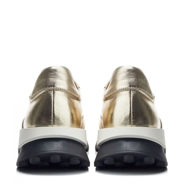 Chunky Trainers Women Moda In Pelle Bsoleful BBristol Gold Leather