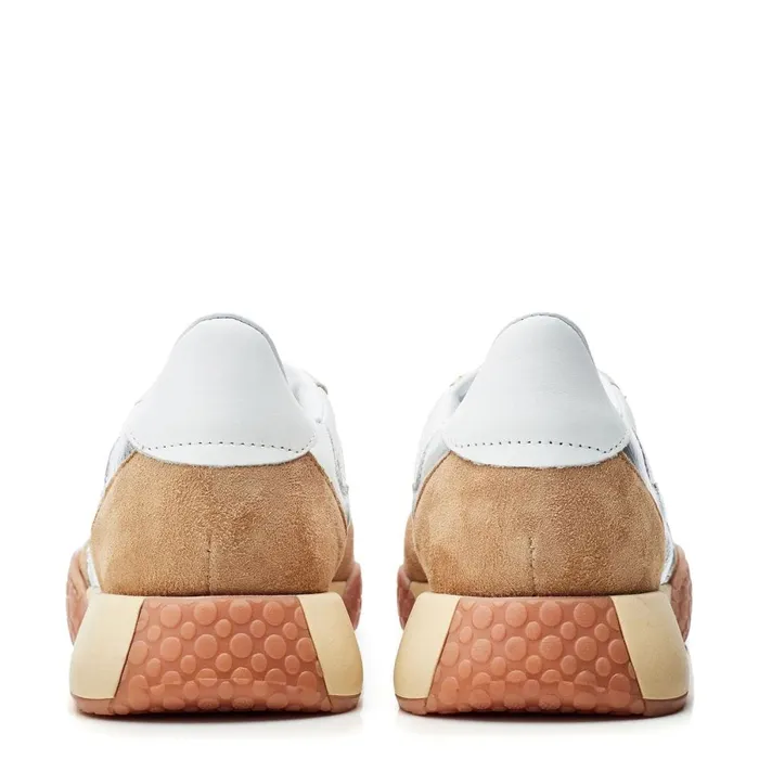 Chunky Trainers Women Moda In Pelle Fierla Silver Leather