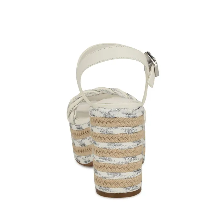 Cinka Woven Platform Sandals Whitesilver Women Nine West Platforms Cinka Woven Platform Sandals Whitesilver Women Nine West Platforms