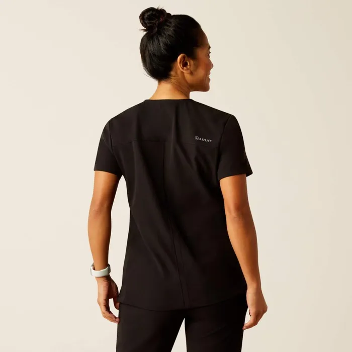 Clara 6 Pocket Scrub Top Black Women Ariat Scrubs Clara 6 Pocket Scrub Top Black Women Ariat Scrubs
