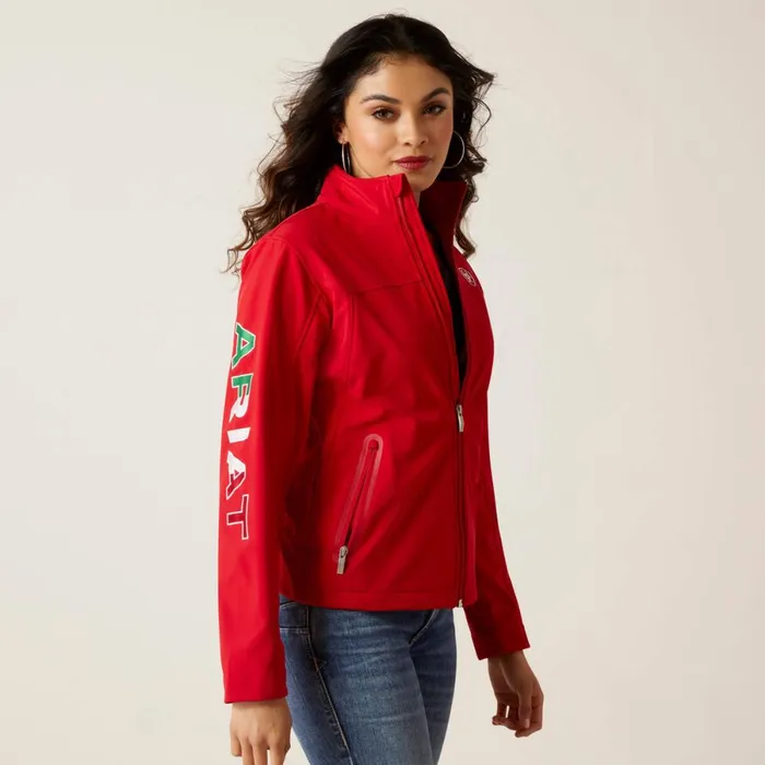 Classic Team Softshell MEXICO Jacket Red Women Ariat Jackets and Vests Classic Team Softshell MEXICO Jacket Red Women Ariat Jackets and Vests