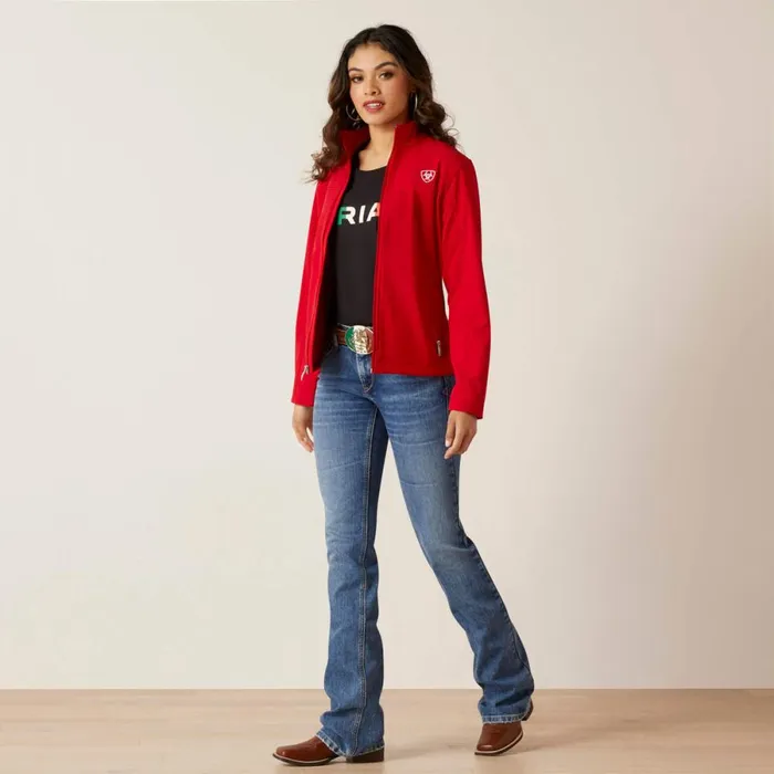 Classic Team Softshell MEXICO Jacket Red Women Ariat Jackets and Vests Classic Team Softshell MEXICO Jacket Red Women Ariat Jackets and Vests